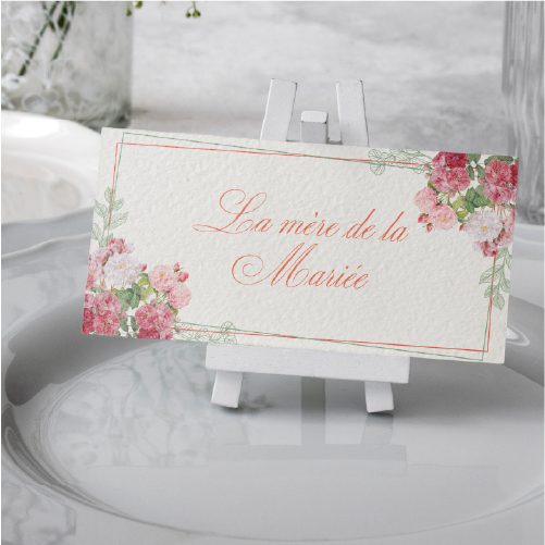 Marque place Identité visuelle de mariage personnalisé